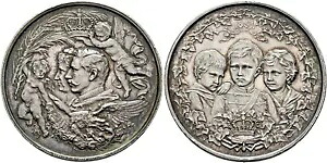 1889年、プロイセン、ヴィルヘルム2世。美しい銀色の「ロイヤルファミリー」メダル。 PCGS SP-61!|WORLD RESOURCE【KING店】