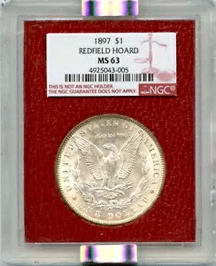 1897年 $1 モーガン スライバー ドル レッドフィールド ホード NGC MS63｜WORLD RESOURCE【KING店】