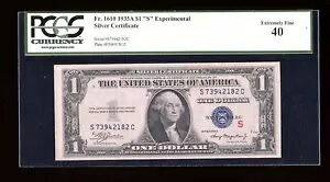 DBR 1935-A $1 シルバー エクスペリメンタル (S) Fr. 1610 PCGS XF-40 シリアル S73942182C|WORLD RESOURCE【KING店】