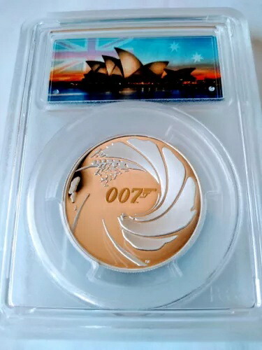 2020 ツバル 「ジェームズ ボンド 007」 HR 1oz PCGS PR70DCAM FDOI (スペシャル ラベル) ポップ 50｜WORLD RESOURCE【KING店】