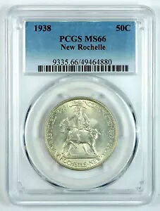 1938 ニューヨーク州ニューロシェル 250 周年記念 シルバー 50? - PCGS MS 66