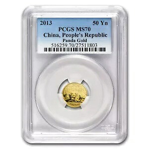 2013 中国 1/10 オンス ゴールド パンダ MS-70 PCGS|WORLD RESOURCE【KING店】