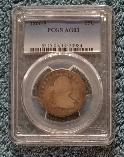 1806 / 5 ドレープバストクォーター、魅力的に引き締まった、PCGS AG03｜WORLD RESOURCE【KING店】