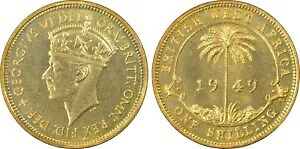 O003 1949-KN 英領西アフリカ シリング PCGS SP66|WORLD RESOURCE【KING店】