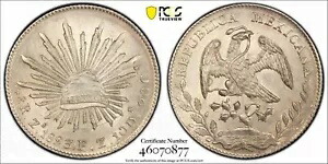 1893年、メキシコ(第2共和政)。大きな 8 レアル (キャップ ドル) 銀貨。 PCGS MS-61|WORLD RESOURCE【KING店】