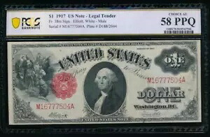 AC Fr 38 1917 $1 法定通貨ラバ PCGS 58 PPQ|WORLD RESOURCE【KING店】