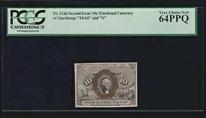 US 10c 端数通貨第 2 発行 18-63-S FR 1246 PCGS 64 PPQ Ch CU (-003)｜WORLD RESOURCE【KING店】