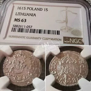 リトアニア - ジグムント III ワザ - ソリダス - 1615 年 - NGC MS63｜WORLD RESOURCE【KING店】