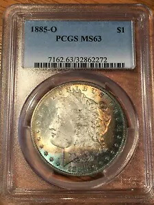 1885-O モルガン ドル - PCGS MS 63 トーン! - 高品質スキャン #2272｜WORLD RESOURCE【KING店】