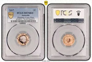 オーストラリア 2017 惑星冥王星 1c コイン PCGS トップ ポップ MS70RD Eq トップ ポップ #6622