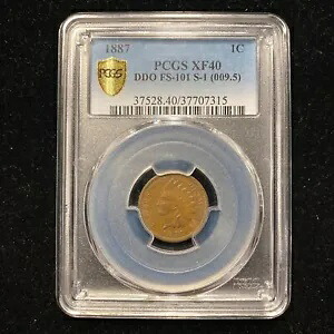 1887 US Indian Head Cent 1c PCGS XF40 EF BN FS-101 S-1 DDO ダブルダイ｜WORLD RESOURCE【KING店】