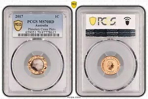 オーストラリア 2017 プラネタリー コイン 冥王星 1c PCGS MS70RD Eq トップ ポップ #8615