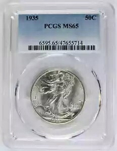1935 P ハーフダラー リバティ ウォーキング PCGS MS-65|WORLD RESOURCE【KING店】