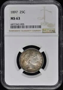 1897 理容室 25C NGC MS63｜WORLD RESOURCE【KING店】 167,200円
