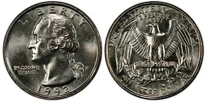 1992-P 25C ワシントン クォーター ドル PCGS MS66+ 83846470｜WORLD RESOURCE【KING店】