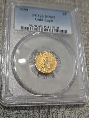 1989 アメリカン ゴールド イーグル 5 ドル 金貨 PCGS MS 69 リスト 18｜WORLD RESOURCE【KING店】