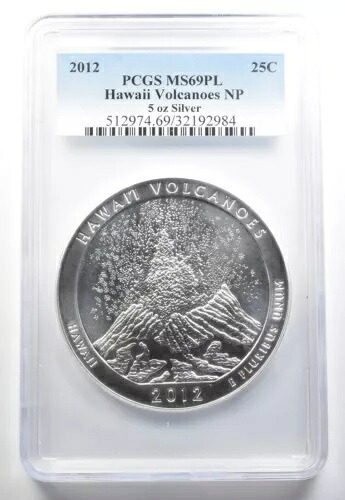 2012 5 オンス シルバー クォーター ハワイ火山 MS69 PL PCGS *1559｜WORLD RESOURCE【KING店】