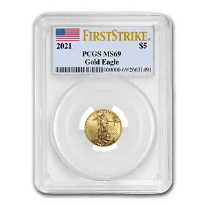 2021 1/10oz アメリカンゴールドイーグル(タイプ1) MS-69 PCGS(FS?)｜WORLD RESOURCE【KING店】