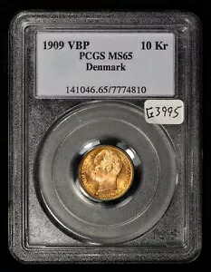 楽天市場】DENMARK デンマーク 10クローネ 金貨 1909 スラブ入り NGC