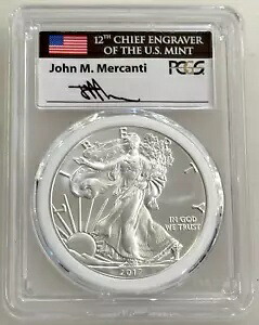 2017 (P) シルバー イーグル PCGS MS70 ファースト ストライク メルカンティ ミント エングレイバーズ シリーズ レア｜WORLD RESOURCE【KING店】