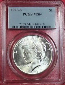1926-S 平和ドル PCGS MS64