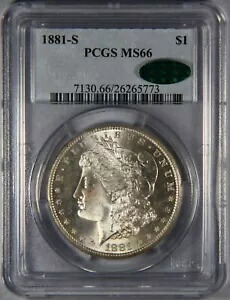 1881-S モーガン シルバー ダラー PCGS MS66 $1