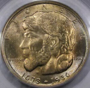 1936 エルジン記念ハーフ PCGS GEM MS65 ベリーフロスティ