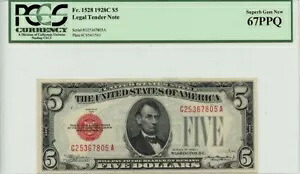 1928C $2 法定通貨レッド Fr# 1528 PCGS Superb Gem 67 EPQ