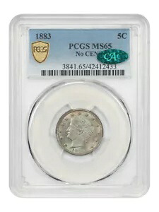 1883 5C PCGS/CAC MS65 (セントなし)|WORLD RESOURCE【KING店】