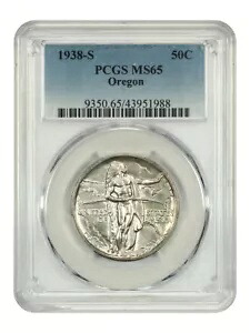 1938-S 50C オレゴン PCGS MS65 - クラシック シルバー 記念品