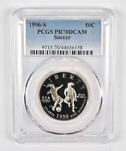 1996-S PR70 オリンピックサッカー記念ハーフダラー PCGS ブルーラベル｜WORLD RESOURCE【KING店】