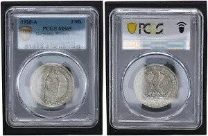 3 ライヒスマルク ナウムブルク / ザーレ 1928 PCGS 認定 PCGS MS65 100004｜WORLD RESOURCE【KING店】