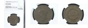 1840 1C スモール デイト VF20BN NGC- 編み込みヘア セント｜WORLD RESOURCE【KING店】