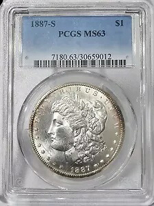 1887-S モルガン ドル MS-63 PCGS|WORLD RESOURCE【KING店】