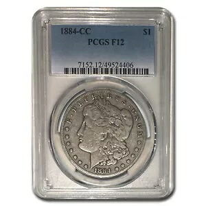 1884-CC モルガン ドル ファイン-12 PCGS|WORLD RESOURCE【KING店】