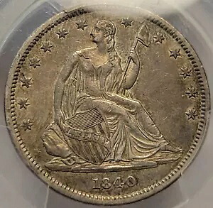 1840 50c シーテッド リバティ ハーフダラー PCGS XF45 小文字選択 オリジナル H117