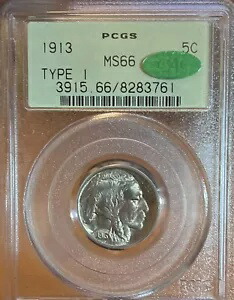 1913 T1 ああ！ PCGS/CAC MS66 バッファローニッケル