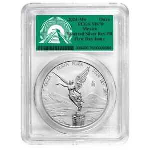 2024 メキシコ 1 オンス シルバー リベルタ リバース プルーフ PR-70 PCGS (FDI)