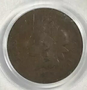 1877 インディアン セント.01。完全な日付。強力なリバース。 PCGS AG3。