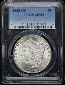 1883-CC $1 モルガン ドル PCGS MS64