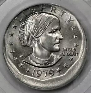 1979 PCGS MS63 センターオフストラク スーザン B アンソニー ダラー ミントエラー SBA