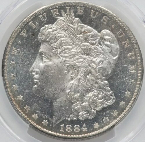 モーガン シルバー ダラー 1884-O PCGS MS-63 ディープ ミラー プルーフのような!!!とても素敵です！｜WORLD RESOURCE【KING店】