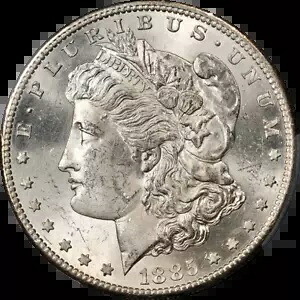 1885-S モーガン シルバー ダラー PCGS MS62 ブラスト ホワイト グレート アイ アピール｜WORLD RESOURCE【KING店】