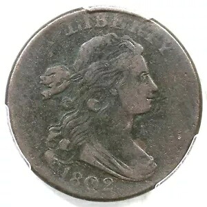 1802 S-238 R-4 PCGS VF ディテール ドレープ バスト ラージ セント コイン 1c｜WORLD RESOURCE【KING店】