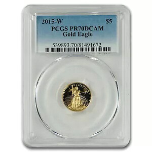 2015-W 1/10 オンス プルーフ アメリカン ゴールド イーグル PR-70 PCGS