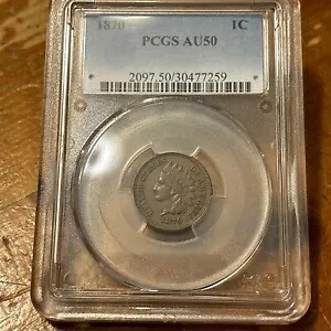 1870 1C PCGS AU50 インディアン セント｜WORLD RESOURCE【KING店】 221,100円