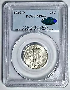 1926 D スタンディング リバティ クォーター PCGS MS-64 CAC｜WORLD RESOURCE【KING店】