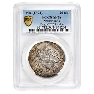 1574 年 オランダ 銀メダル ライデン包囲戦 SP-58 PCGS|WORLD RESOURCE【KING店】