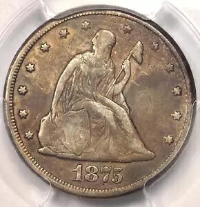 1875-CC トゥエンティ セント ピース 20C - PCGS VF ディテール - 珍しいカーソン シティ コイン!|WORLD RESOURCE【KING店】