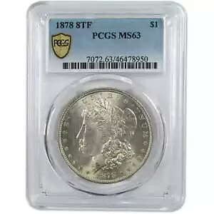1878 8TF モルガン ドル MS 63 PCGS 90% シルバー $1 未流通 SKU:I5903｜WORLD RESOURCE【KING店】